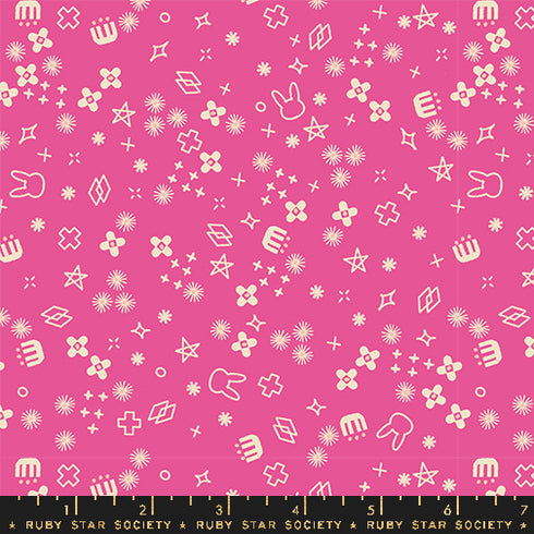 Woodland Park Bunny Bloom in Raspberry RS1088 13 - Ruby Star Society Sold by the Half Yard